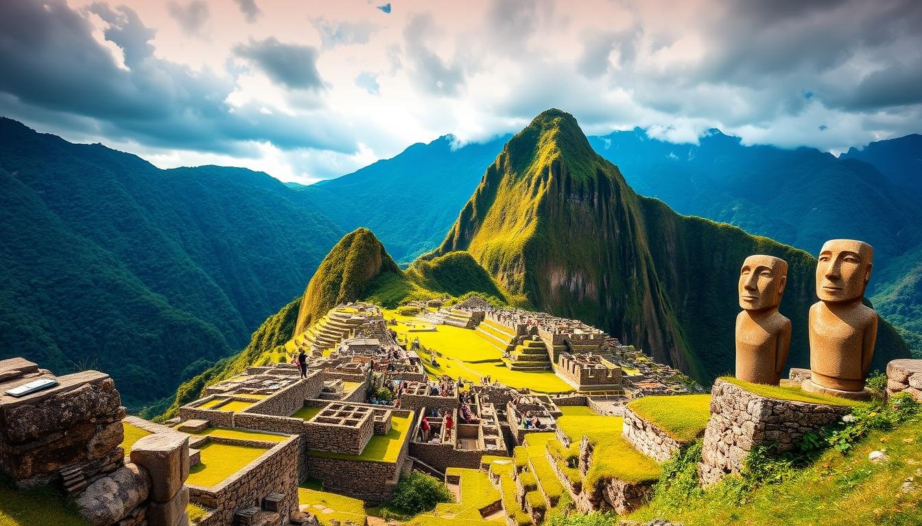 Ancient wonders of South America historical sites landmarks cultural heritaga