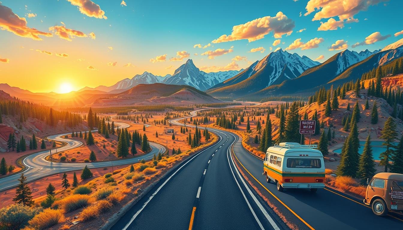 Road trips in North America Bucket list Top scenic drives road trip ideas