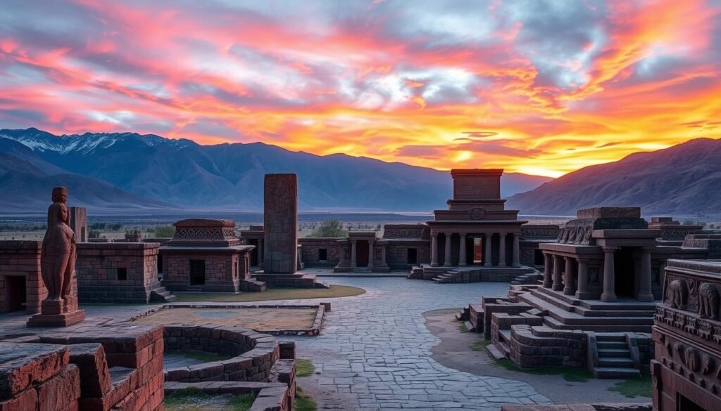 Tiwanaku pre-Columbian civilizations landmarks