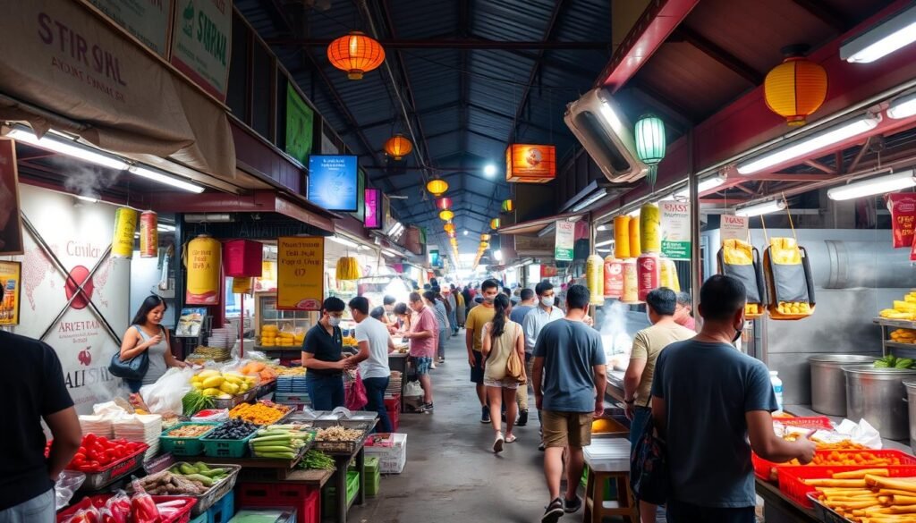 street food market